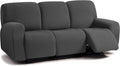 ULTICOR Jacquard 8-Piece 3 Seater Recliner Sofa Cover - Soft, Stretch