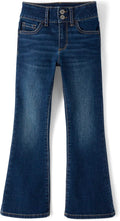 Girls' Flare Jeans - Classic Mid Rise Fit with Adjustable Waist