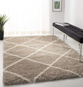 Safavieh Hudson Shag Accent Rug 3 ft x 5 ft - Plush Modern Trellis
