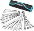 Combination Wrench Set Metric 15-Piece - Durable CR-V Steel