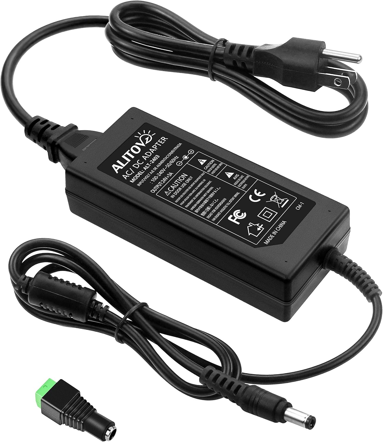 ALITOVE 24V 3A Power Supply - Transform Your LED Lighting and CCTV Systems!
