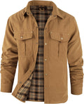 Mr.Stream Men's Lightweight Snap Plaid Western Flannel Jacket - Soft 1
