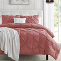 Nestl Pink Clay Duvet Cover Queen Size - Luxurious Bedding Set