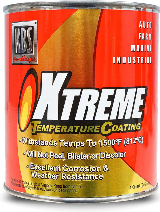 KBS Coatings Jet Black Xtreme Temperature Coating for High Heat