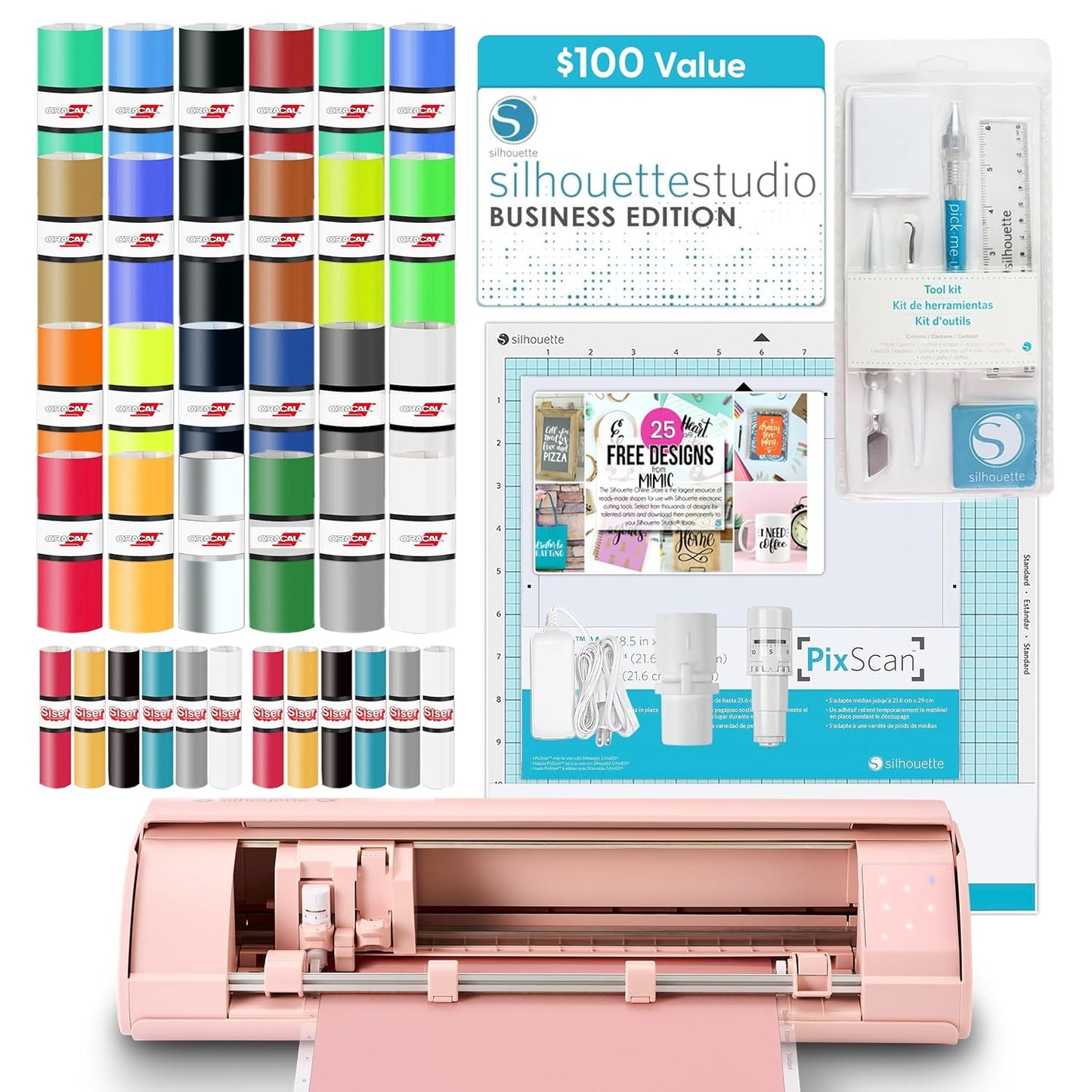 Silhouette Cameo 5 Alpha Smart Cutting Machine Deluxe Bundle