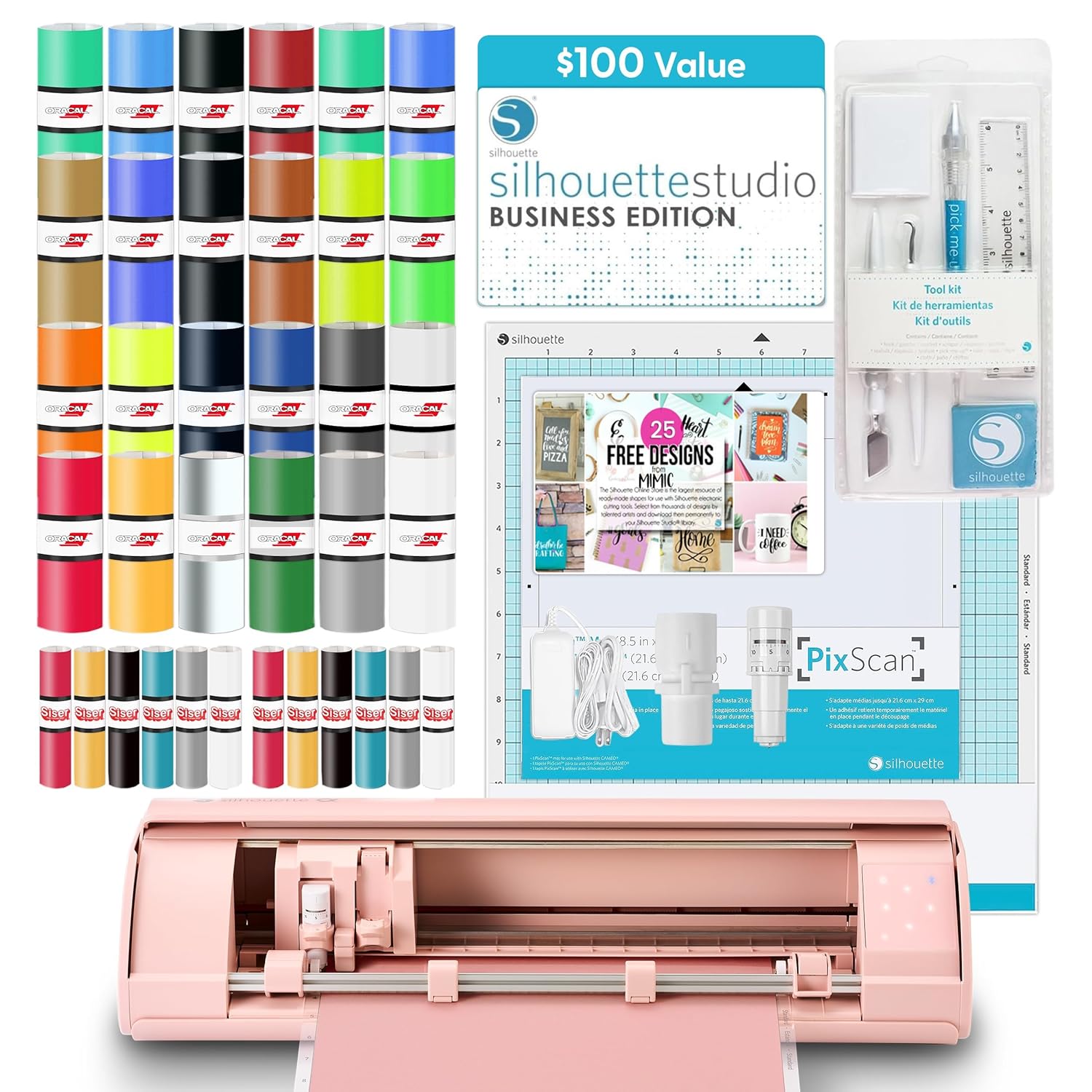 Silhouette Cameo 5 Alpha Smart Cutting Machine Deluxe Bundle