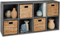 8-Cube Storage Organizer Bookcase - Customizable 13.5in Shelves