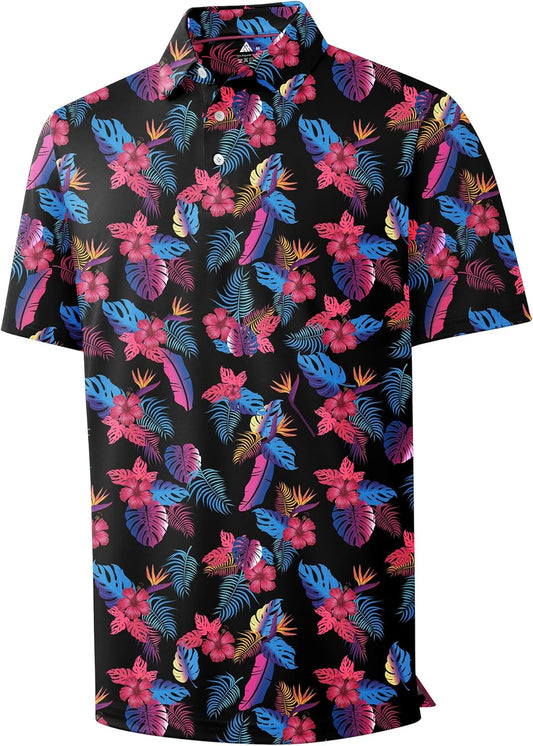 ZITY Mens Golf Shirts Short Sleeve Performance Moisture Wicking