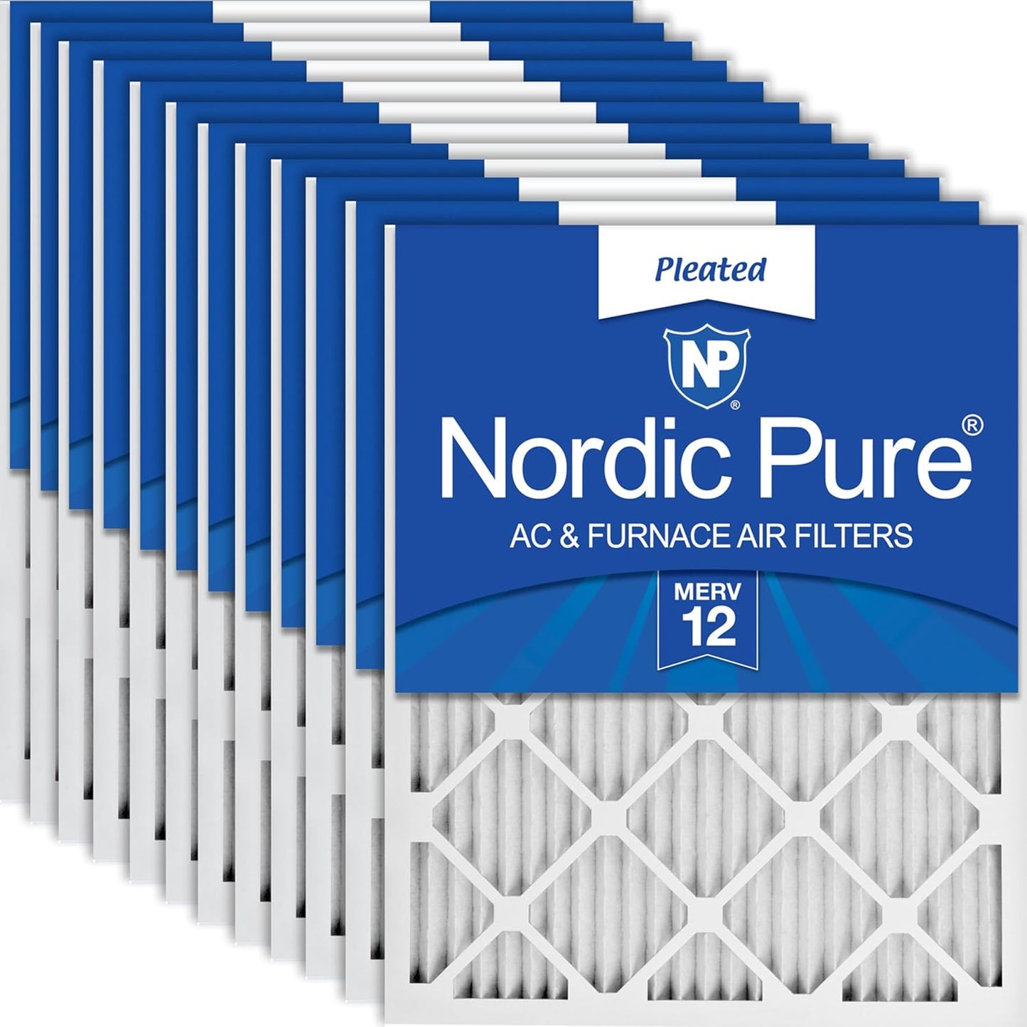 Nordic Pure 18x25x1 Pleated MERV 12 Air Filters for Clean Air