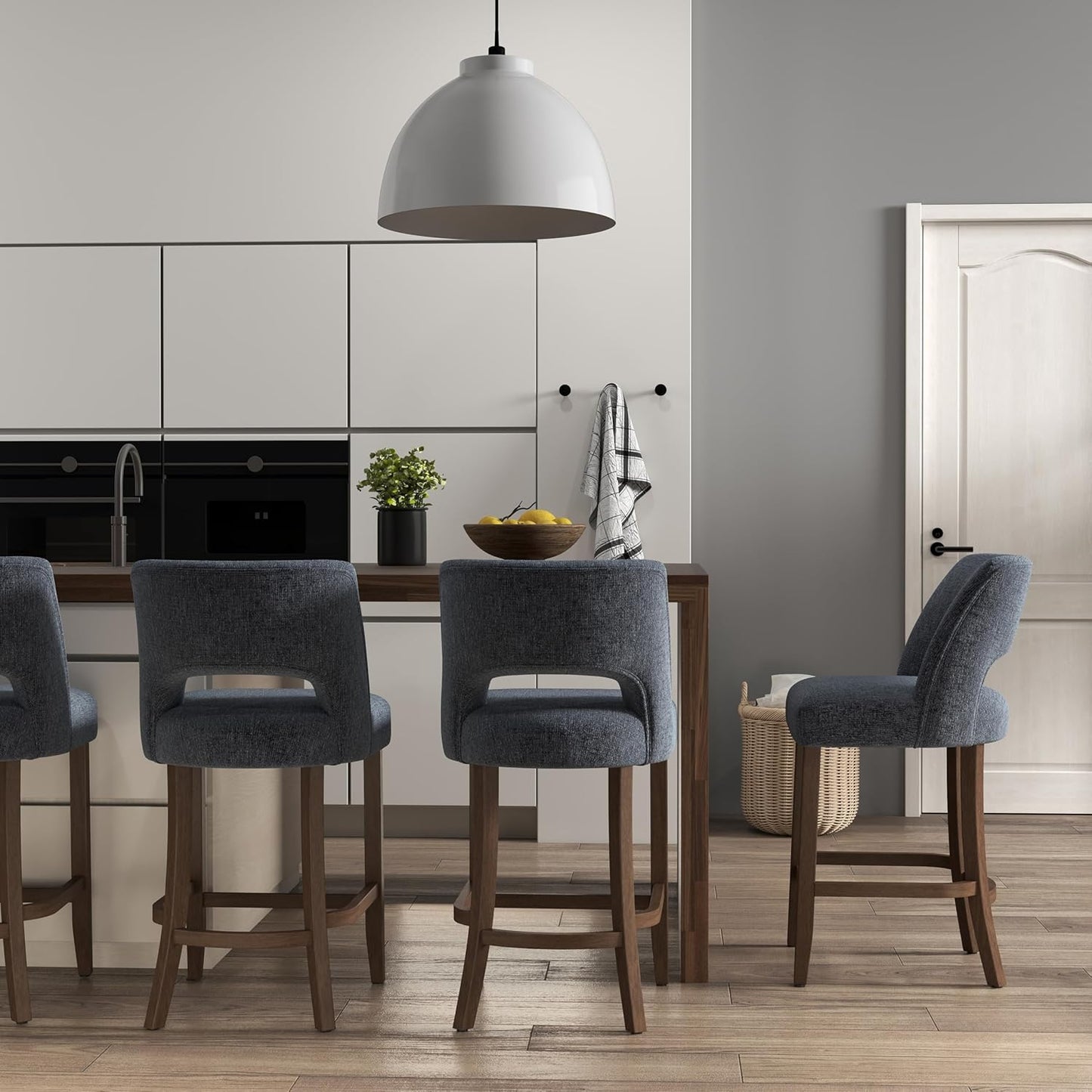 VKNOW Bar Stools Set of 4 for Kitchen Island Dining Room