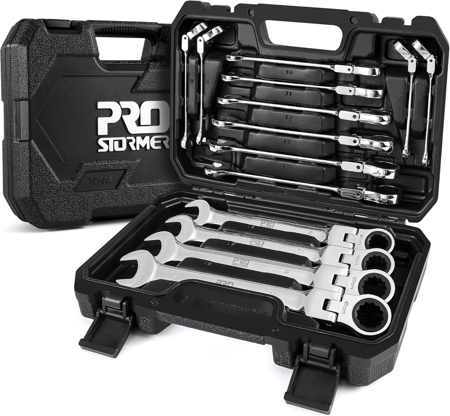 Prostormer 14-Piece Metric Flex-Head Ratcheting Wrench Set Review