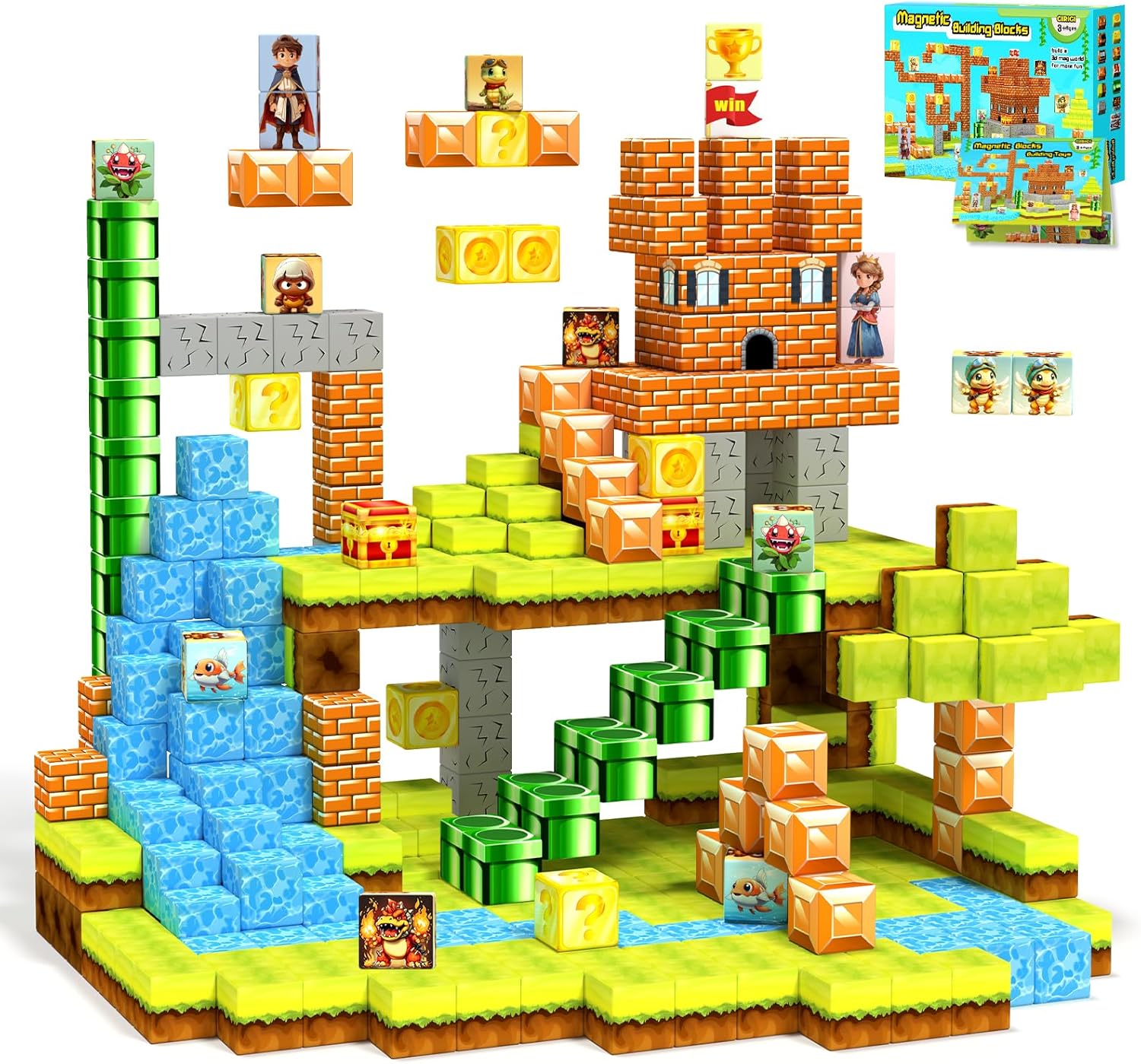 Magnetic Blocks for Kids - Building Fun with 54pcs Set
