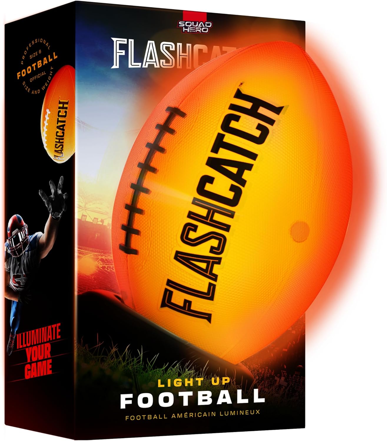 Glow-in-the-Dark Light Up Football - FlashCatch