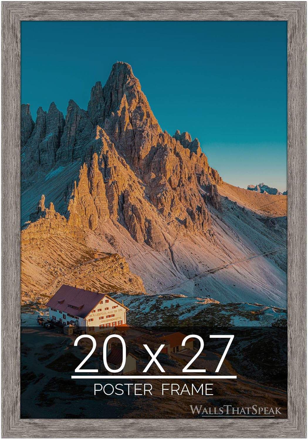 Gray Barnwood Picture Frame for Puzzles, Photos, and Artwork