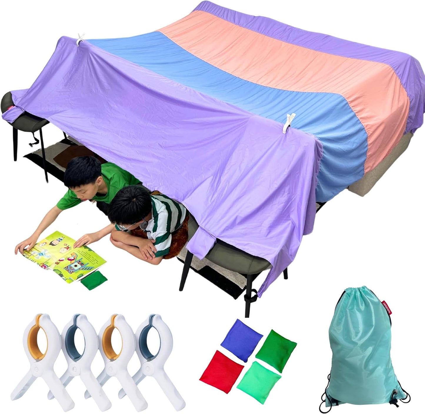 Magic Fort Building Kit for Kids - Fun Indoor Outdoor Play