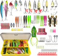 Fishing Lures Kit 131Pcs - Spoons, Hard Baits & Accessories