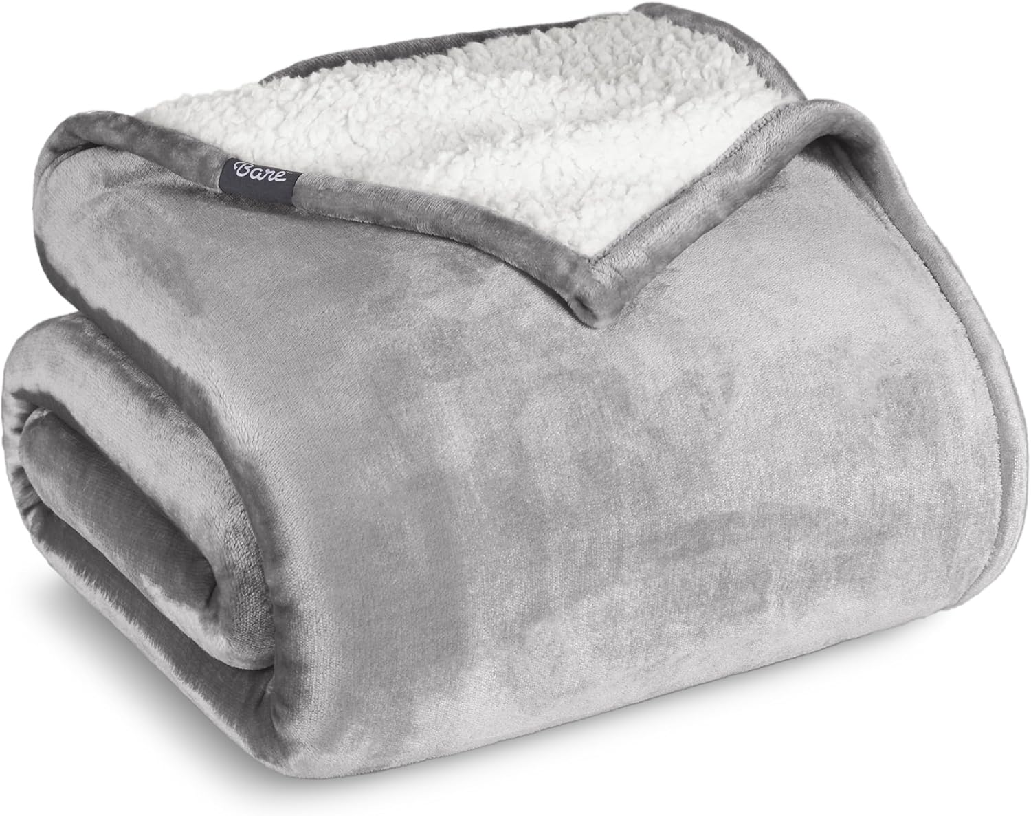 Bare Home Sherpa Fleece Blanket - Soft, Warm & Reversible