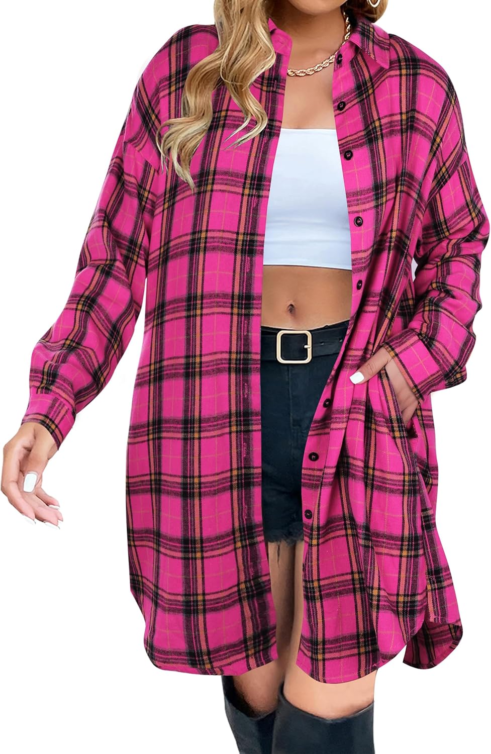 Stylish Women's Button Down Flannel Shirts for Every Occasion