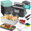 Electric Lunch Box for Adults 3.5L Dual Layer Portable Food Warmer
