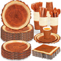 Woodland Party Supplies Set - Serve 25 Guests with Rustic Charm!