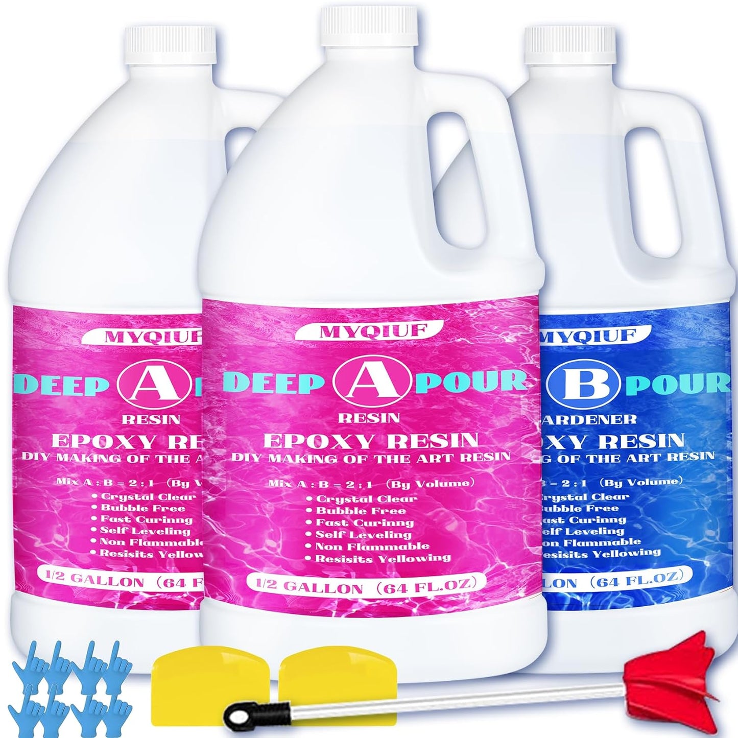 Deep Pour Epoxy Resin Kit for DIY Crafts and River Tables