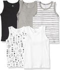 HonestBaby Sleeveless Muscle T-Shirts 5-Pack - Soft Organic Cotton use
