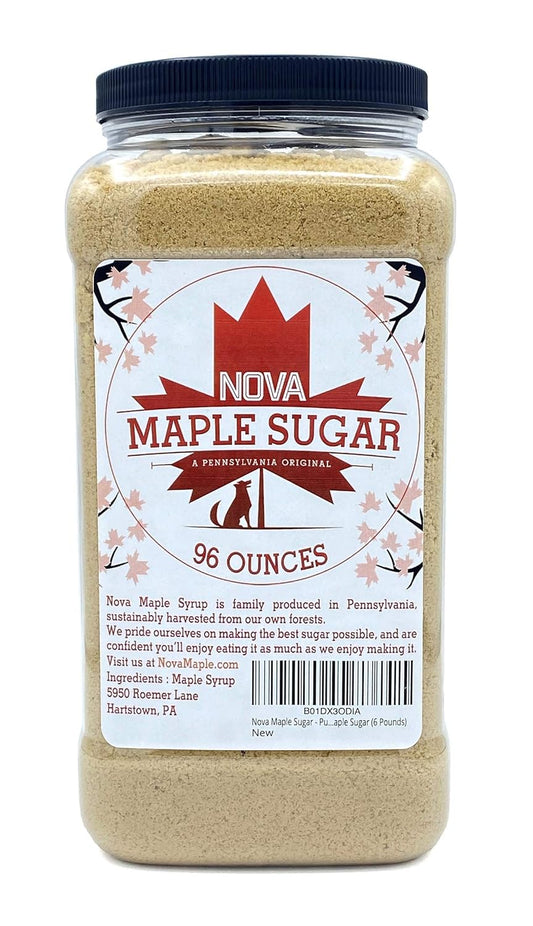 Pure Grade-A Maple Sugar from Nova Maple Syrup - 6 Pounds