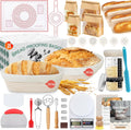 Sourdough Bread Baking Kit 38pcs - Complete Banneton Proofing Set