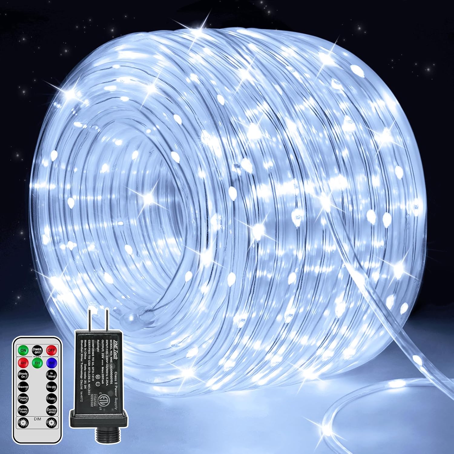 100FT 600LED Rope Lights Outdoor for Stunning Decorations