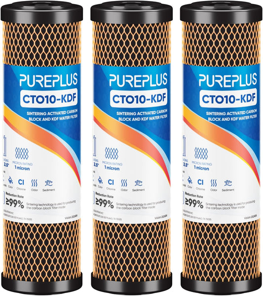 1 Micron 2.5in x 10in Whole House CTO Carbon Water Filter