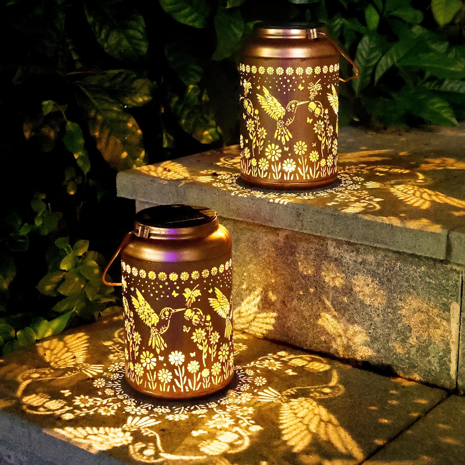 Hummingbird Solar Lanterns Outdoor Waterproof Garden Decor Gifts