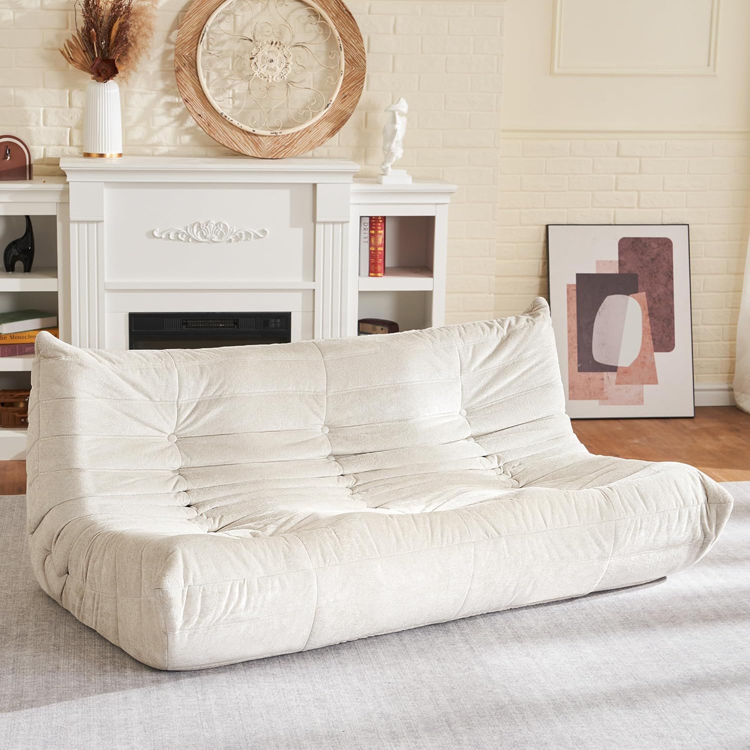 Giant Bean Bag Chair for Adults - 3 Seater Fireside Comfort