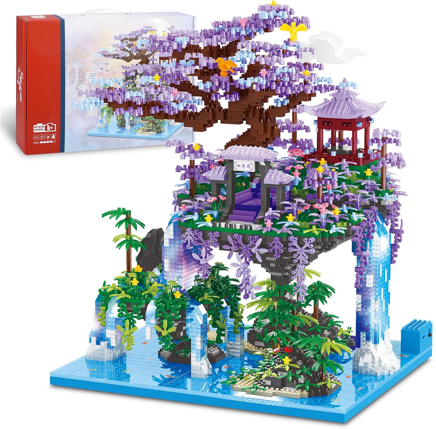 Chinese Moon Palace Pavilion Building Blocks Set for All Ages