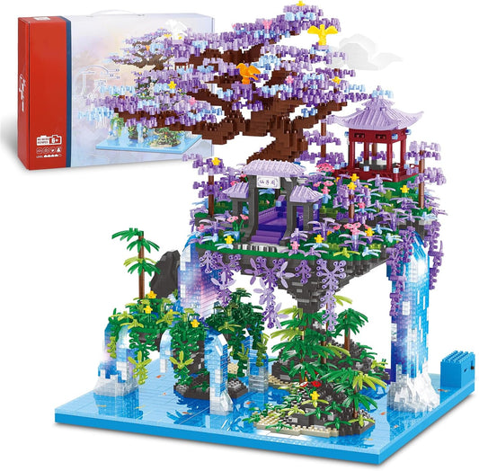 Chinese Moon Palace Pavilion Building Blocks Set for All Ages