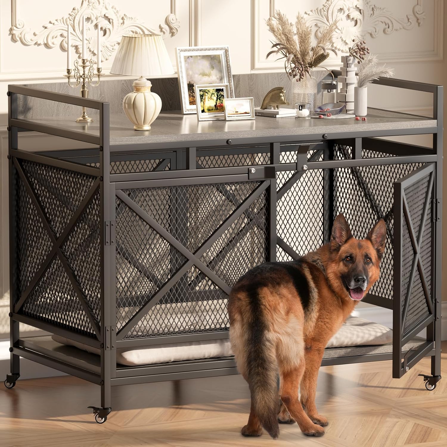 COZPAW Large Dog Crate Furniture for XLarge Dogs, 48 Inch