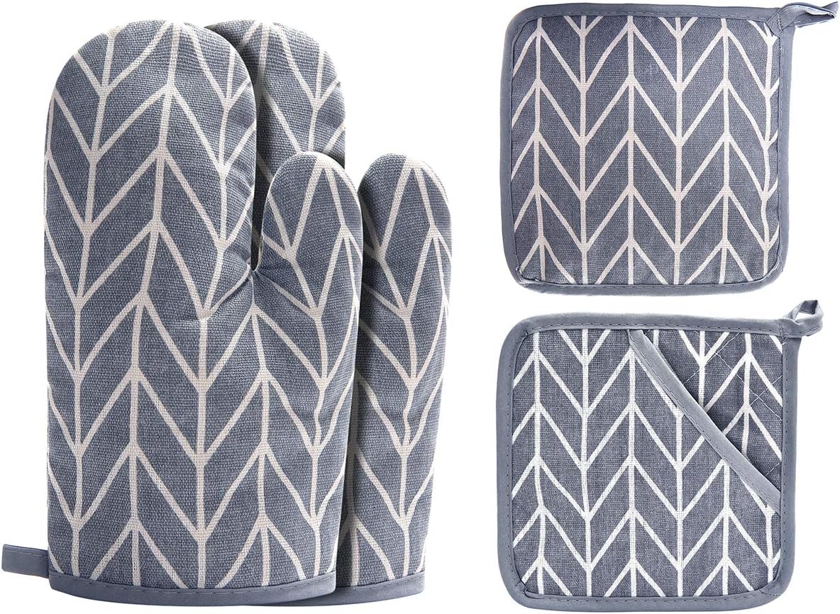 Non-Slip BBQ Gloves Set - Recycled Silicone Infills
