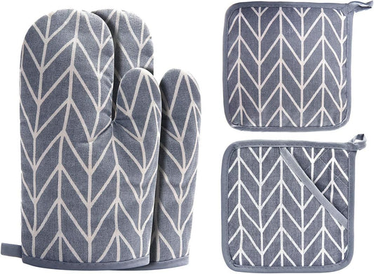 Non-Slip BBQ Gloves Set - Recycled Silicone Infills