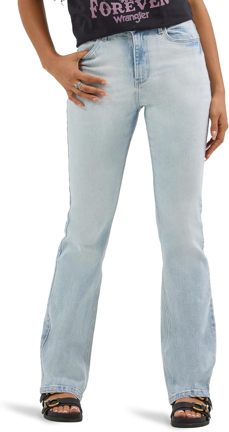 Wrangler Women's High Rise Bold Boot Jean for Timeless Style
