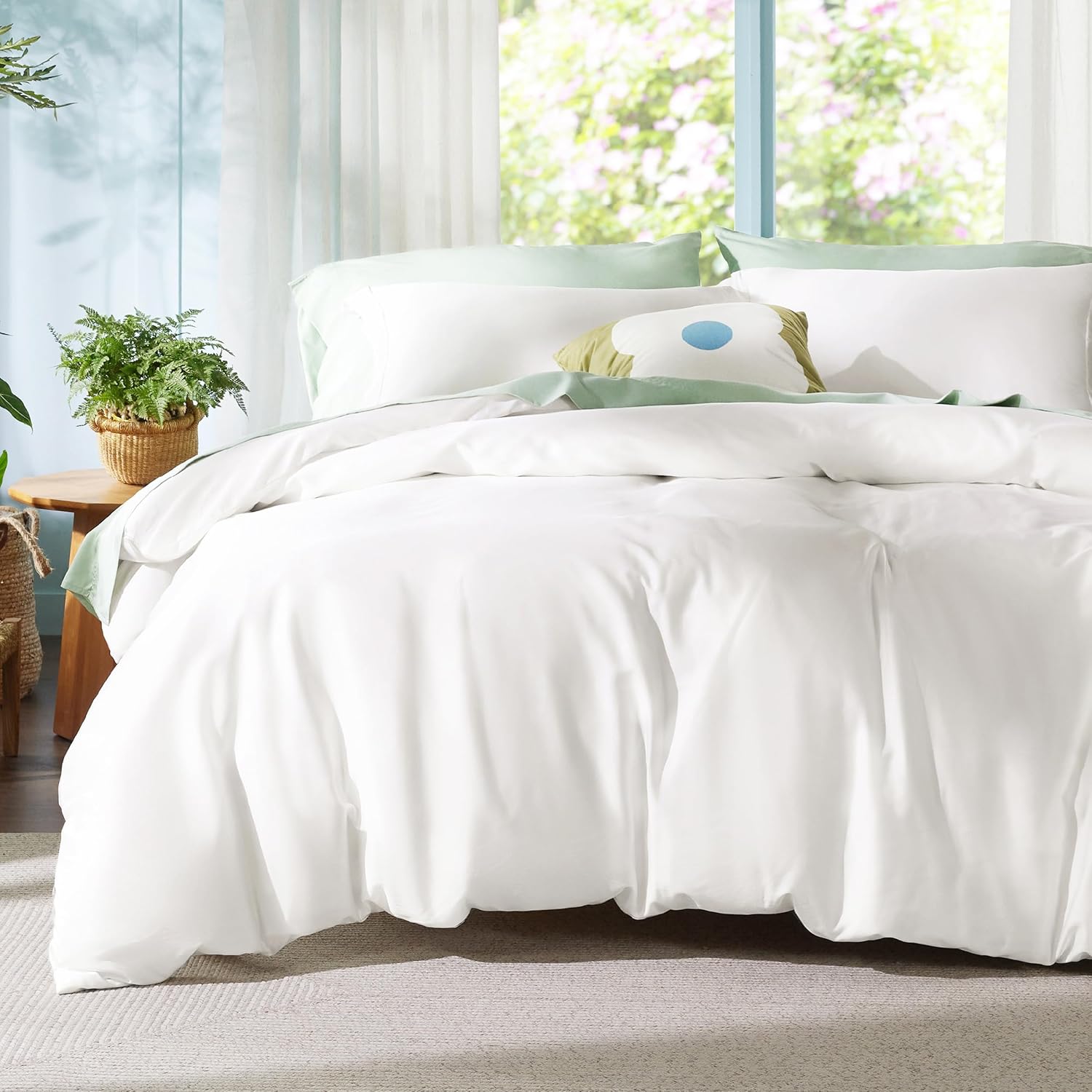 Bedsure Cooling Duvet Cover King Size for Hot Sleepers