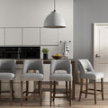 Upholstered Counter Height Bar Stools Set of 4 - Comfortable Modern
