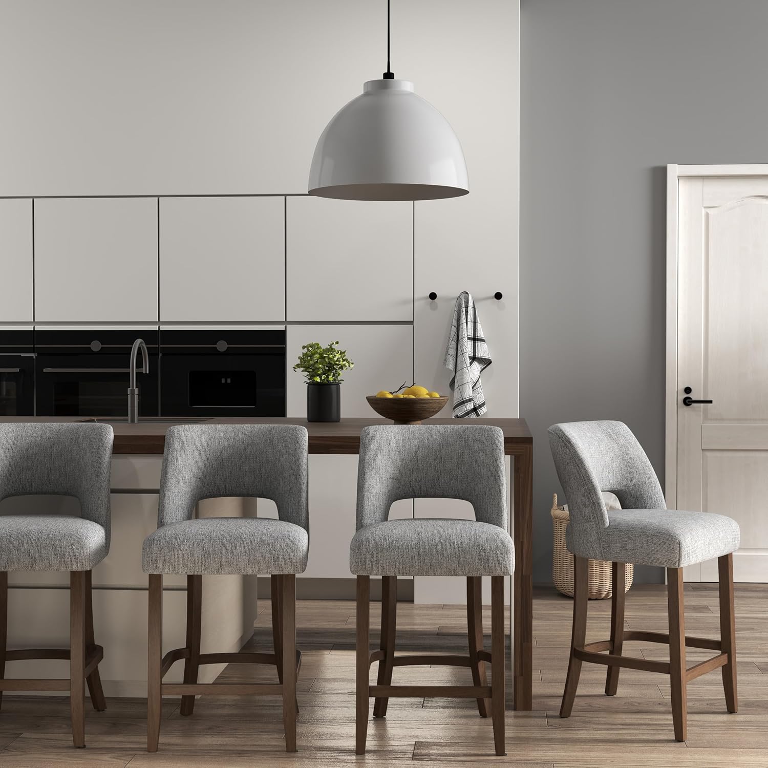 VKNOW Bar Stools Set of 4 for Kitchen Island Dining Room