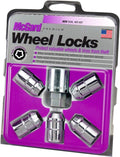 McGard 24538 Chrome Cone Seat Wheel Lock Set of 5 - Theft Protection