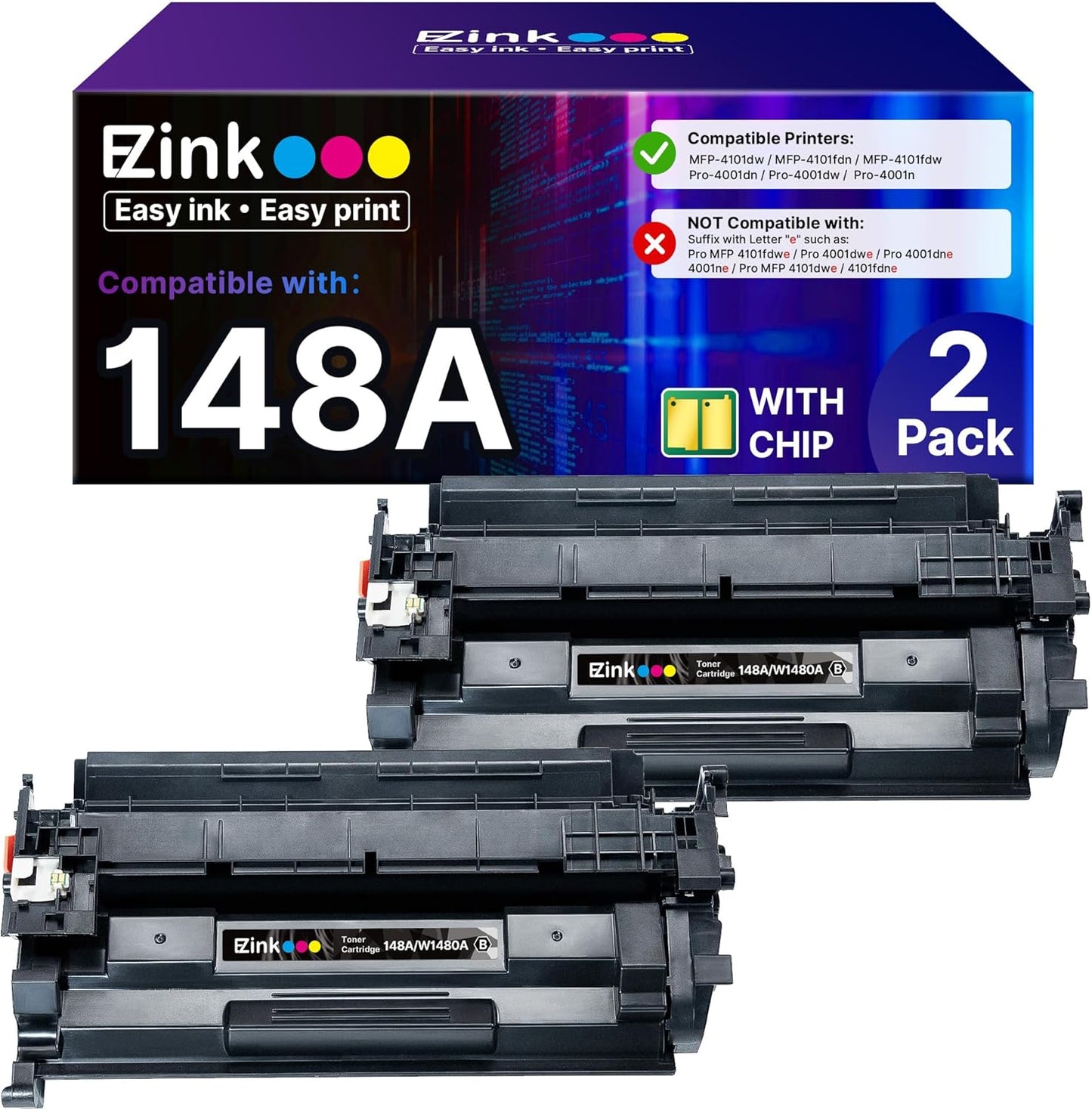E-Z Ink 148A Toner Cartridge Replacement for HP Pro Printers