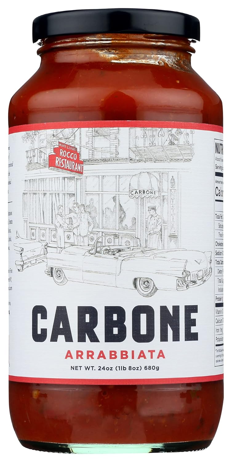 Carbone Arrabbiata Pasta Sauce - Fat Free, Non GMO, 24 Ounce