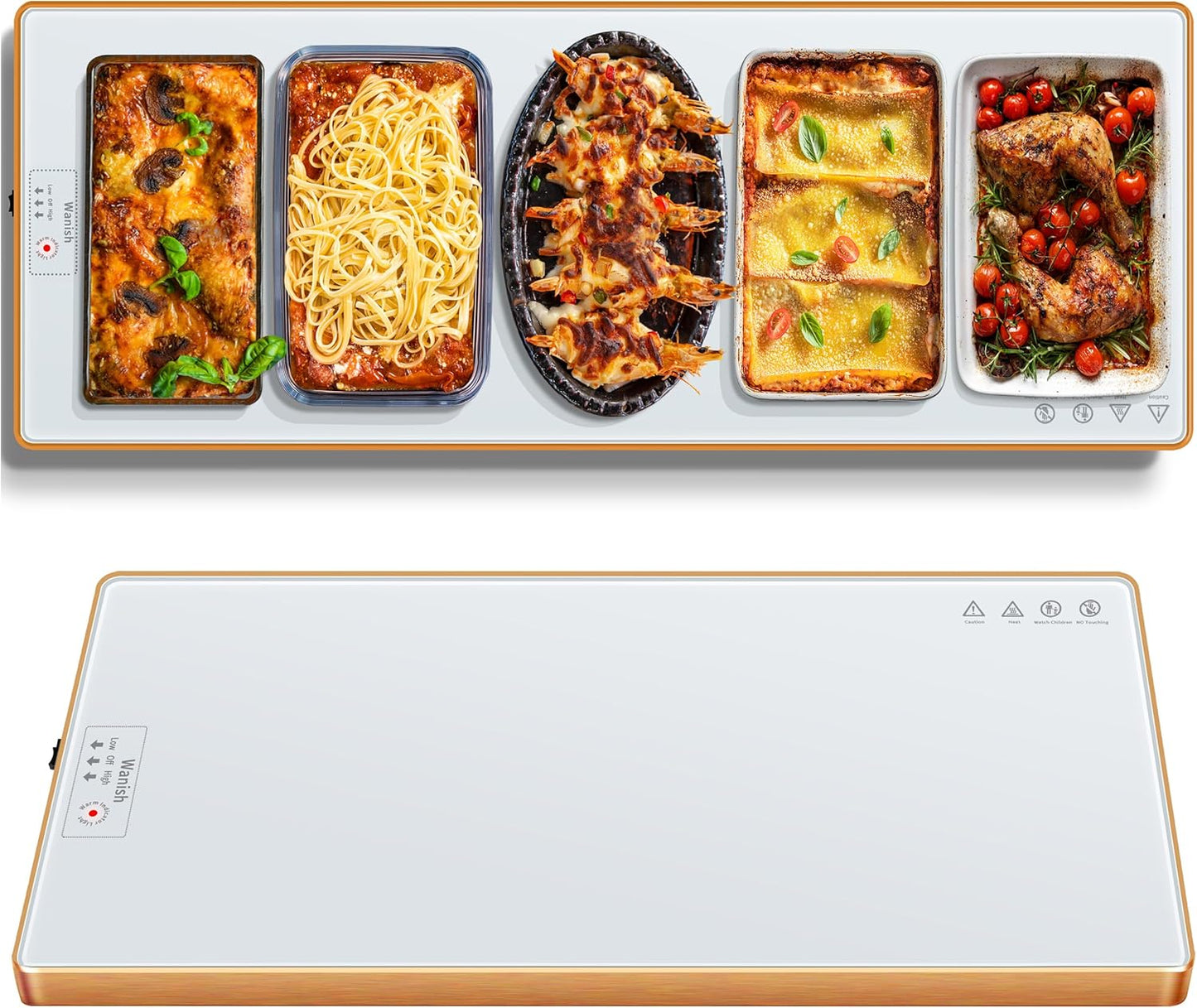 Electric Warming Tray for Parties and Gatherings - 47.24in