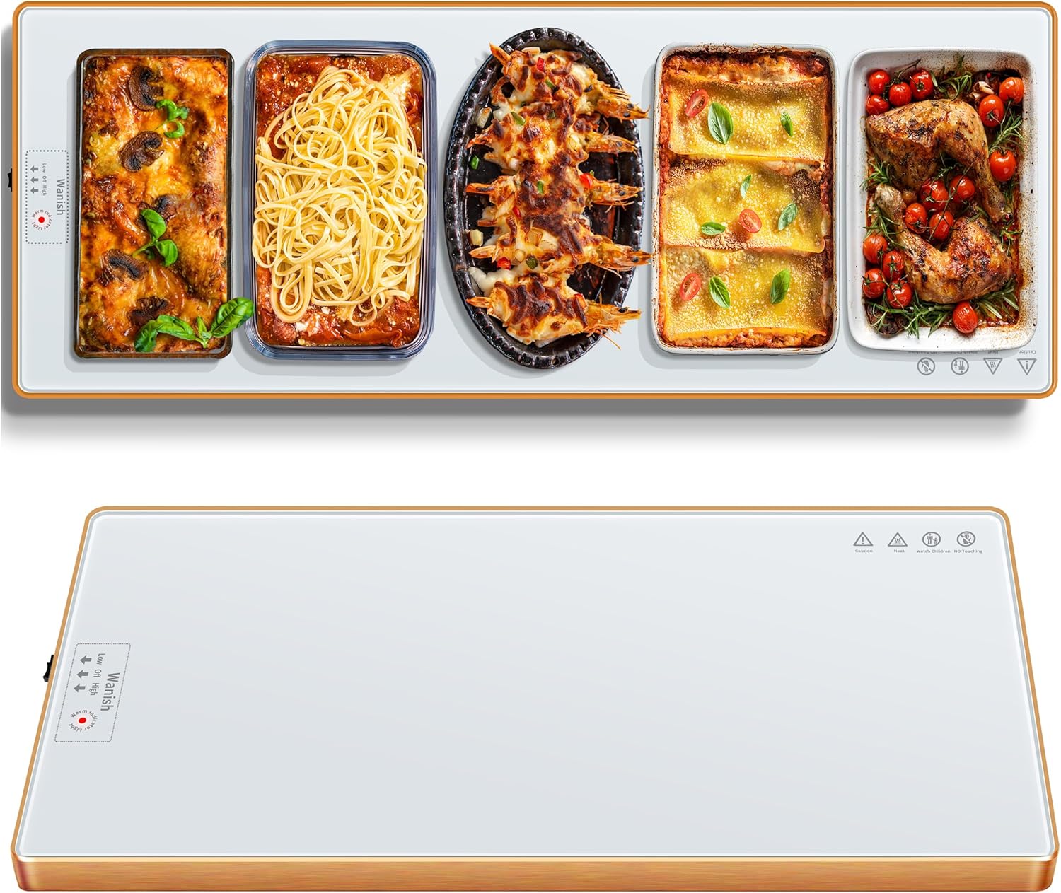 Electric Warming Tray for Parties and Gatherings - 47.24in