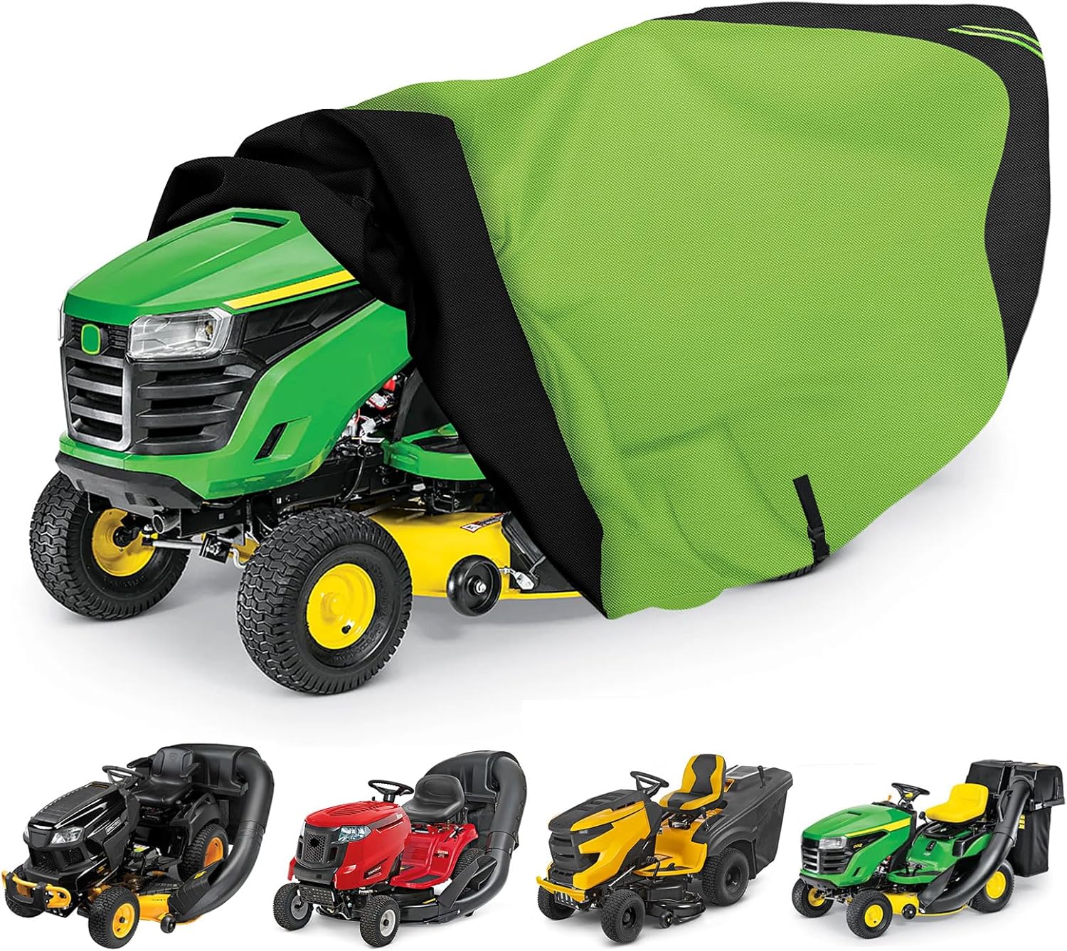 Riding Lawn Mower Cover with Bagger Attachment for 54 in Decks