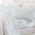 4-Piece Queen Coastal Microfiber Sheet Set - Soft Nautical Prints