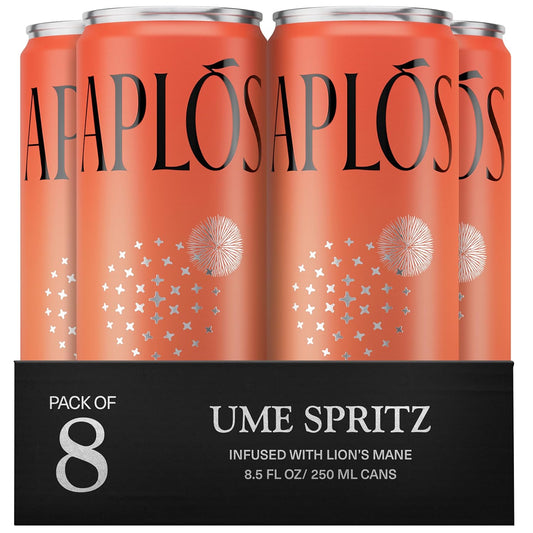Aplos Canned Ume Spritz Non-Alcoholic Cocktails for Relaxation