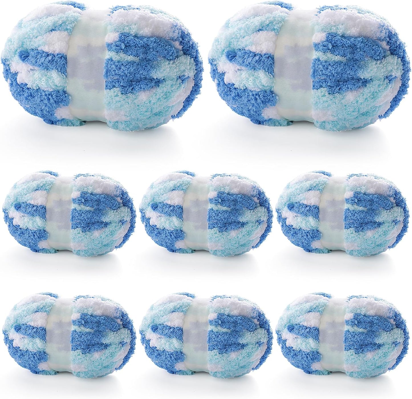 8 Pcs Chunky Yarn for Hand Knitting - Super Bulky Yarn Set